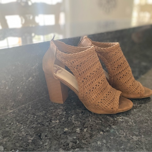fergalicious open toe booties
